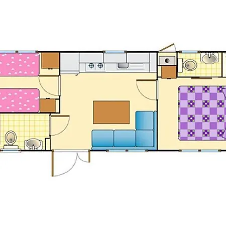 Holiday home Le Tamerici Mobilehome Asinara Fuer 5 Personen *